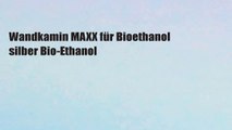 Wandkamin MAXX für Bioethanol silber Bio-Ethanol