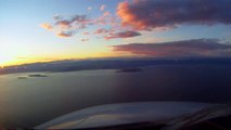 ✈Nice Cote d'Azur Airport - Sunset Landing (Cockpit View)