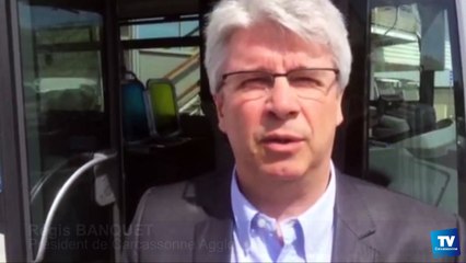 Présentation des nouveaux véhicules du réseau urbain de Carcassonne Agglo :