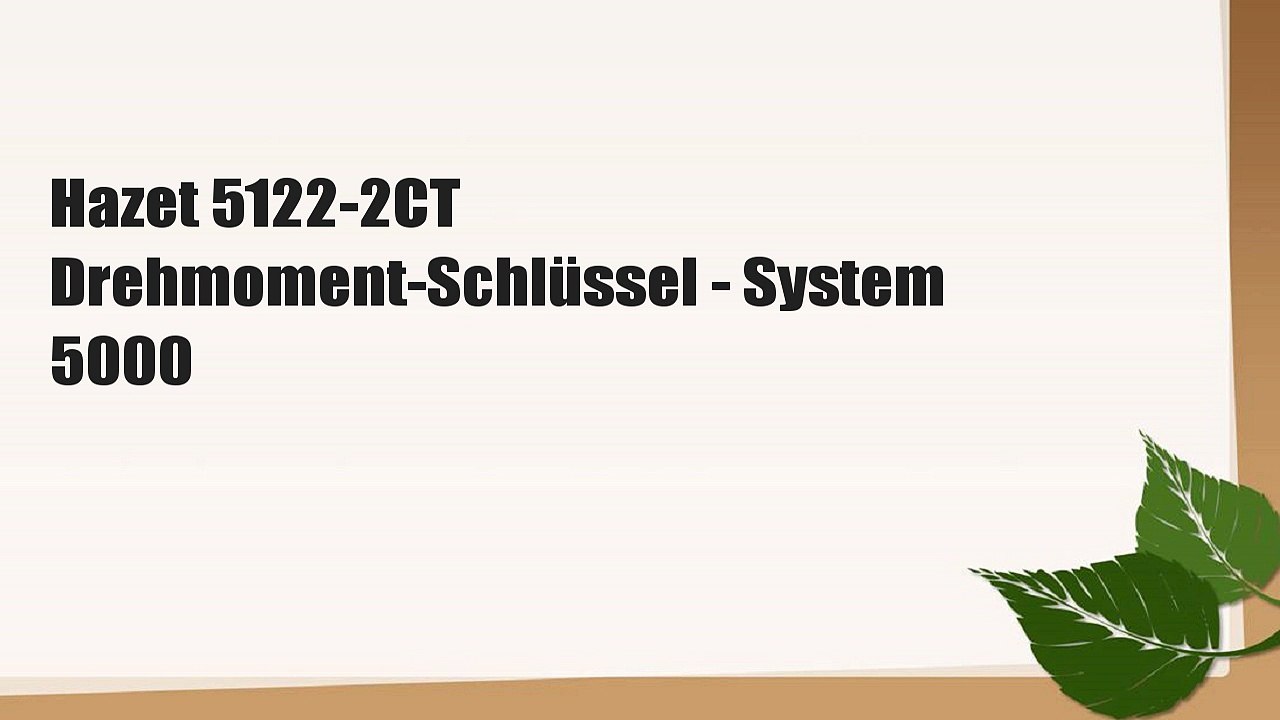 Hazet 5122-2CT Drehmoment-Schlüssel - System 5000