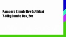 Pampers Simply Dry Gr.4 Maxi 7-18kg Jumbo Box, 2er