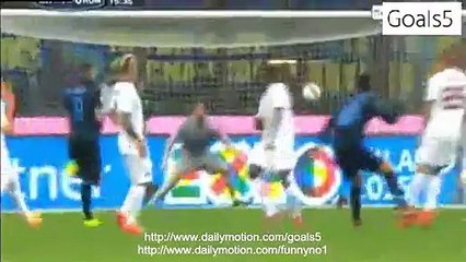 Inter 2 - 1 AS Roma All Goals and Highlights Serie A 25-4-2015