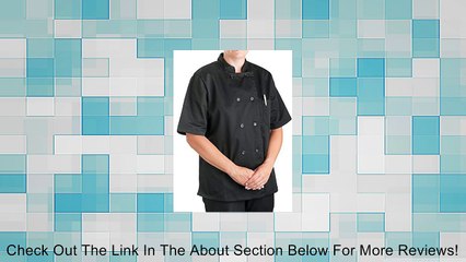Womens Black Classic Short Sleeve Chef Coat Review