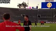 Manchester United - Louis van Gaal Shouts At Wayne Rooney, Tells Him How To Shoot!