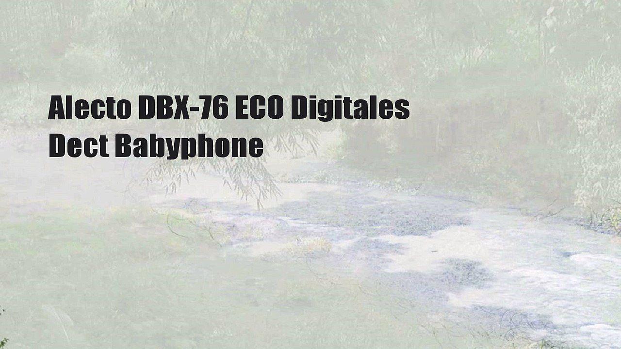 Alecto DBX-76 ECO Digitales Dect Babyphone