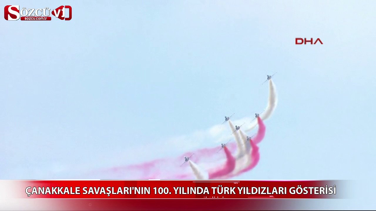 Çanakkale Savaşı'nın 100. yılında Türk Yıldızları gösterisi