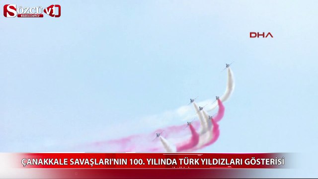 Çanakkale Savaşı'nın 100. yılında Türk Yıldızları gösterisi