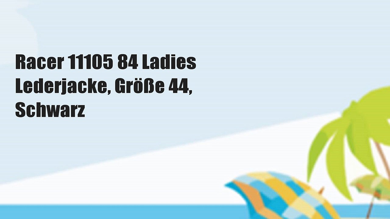 Racer 11105 84 Ladies Lederjacke, Größe 44, Schwarz