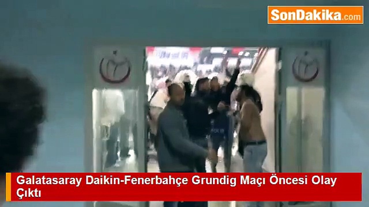 Galatasaray Daikin-Fenerbahçe Grundig Maçı Öncesi Olay Çıktı