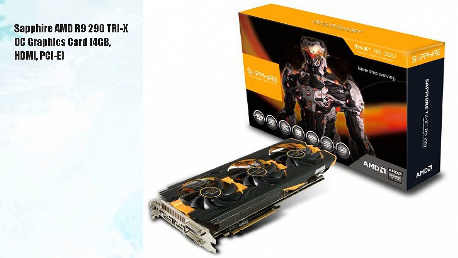 Sapphire Amd R9 290 Tri X Oc Graphics Card 4gb Hdmi Video Dailymotion