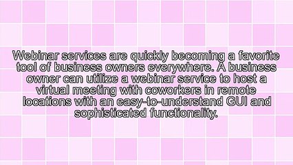 Using A Webinar As A Business Tool