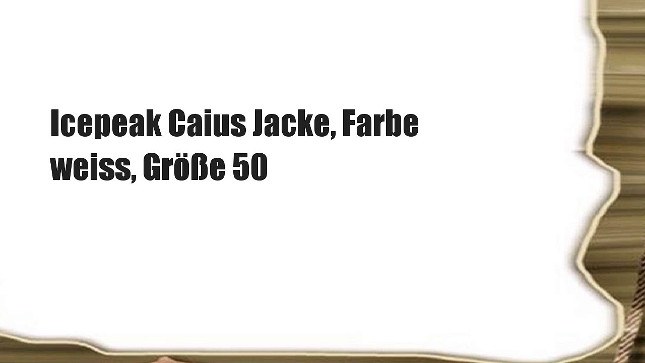 Icepeak Caius Jacke, Farbe weiss, Größe 50