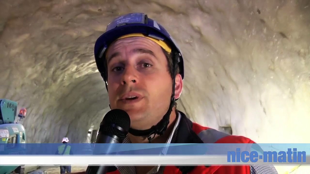 Percement du tunnel de la Borne Romaine à La Trinité: du grand spectacle