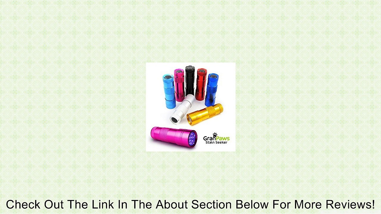 PINK UV Black-Light Flashlight Urine Detector... GranPaws�.Stain Seeker... Rated.The.Best.Professional,Quality... Ultra,Bright.Led.Cordless.Stain.Finder for Detecting... Dry.Dog,Cat.and.Pet.Urine/Pee on... Carpet,Floors,CarSeats,Curtains,Furniture,Bedding