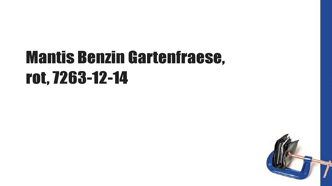 Mantis Benzin Gartenfraese, rot, 7263-12-14