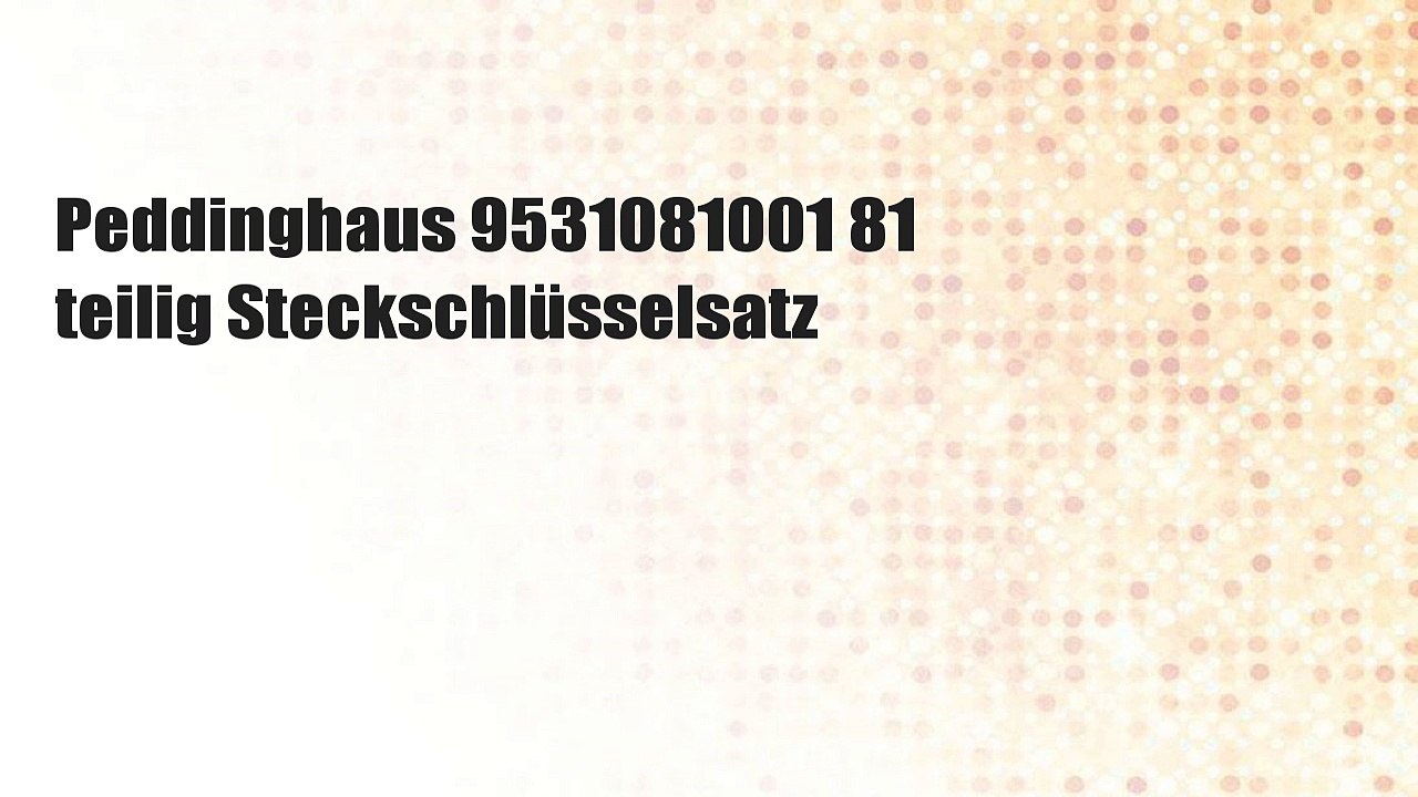 Peddinghaus 9531081001 81 teilig Steckschlüsselsatz
