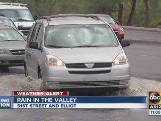 Rain falls in Arizona on April 24