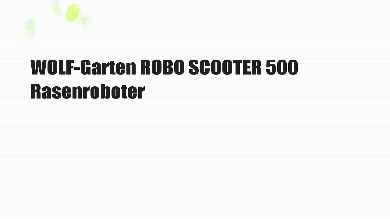 WOLF-Garten ROBO SCOOTER 500 Rasenroboter