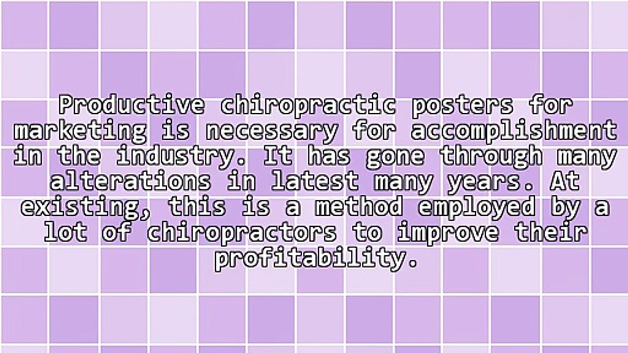 How To Get Massive Exposure For Your Clinic Via Chiropractic Posters
