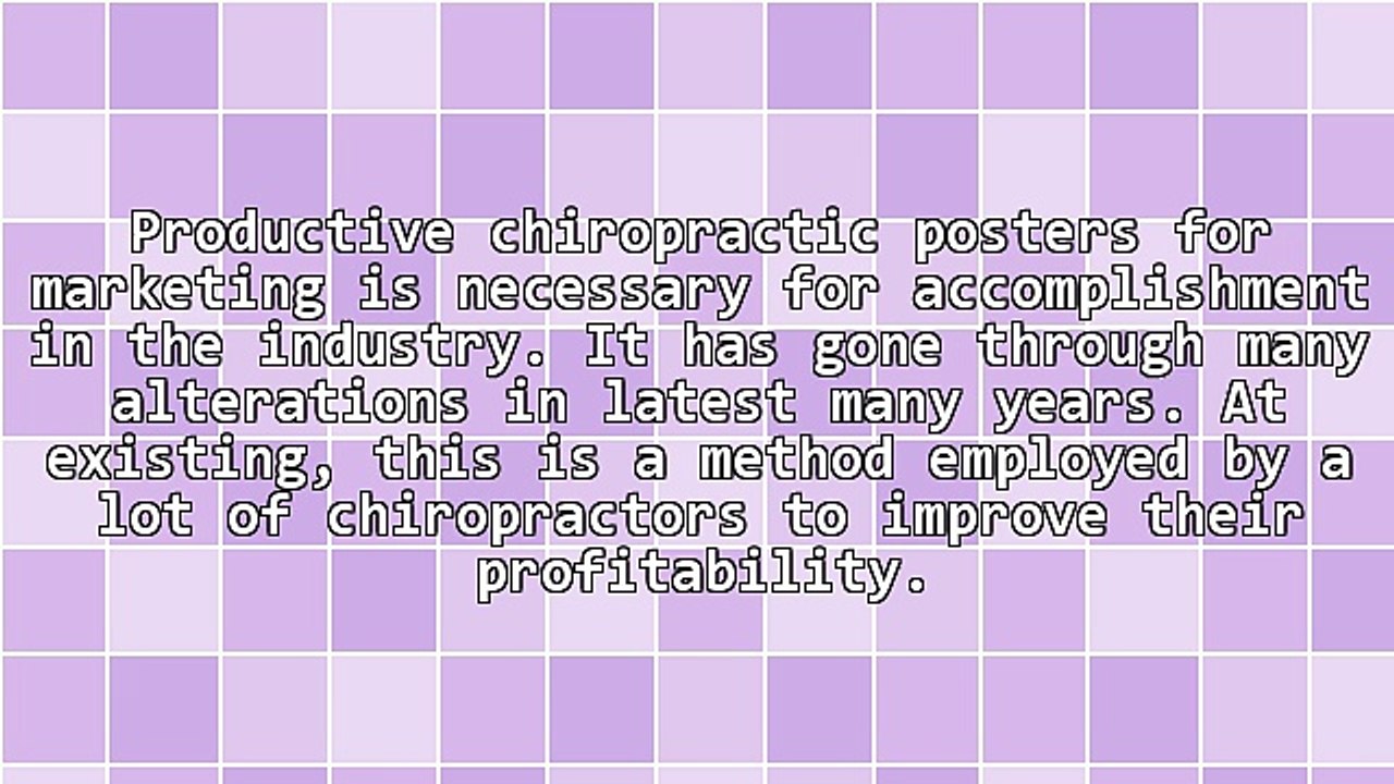 How To Get Massive Exposure For Your Clinic Via Chiropractic Posters