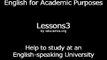 English Audio course: English for Academic Purposes lesson 3
