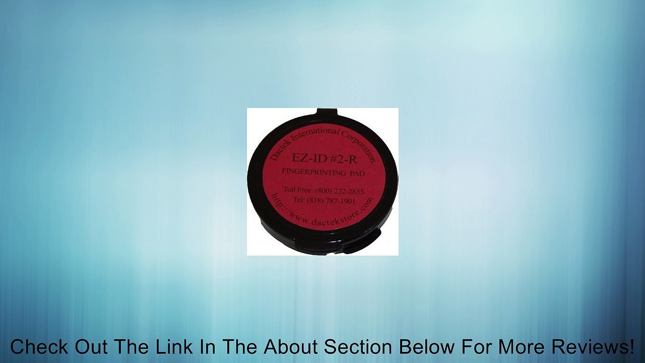 Fingerprint Pad 2" Diameter, Red Review