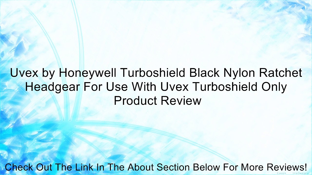 Uvex by Honeywell Turboshield Black Nylon Ratchet Headgear For Use With Uvex Turboshield Only Review