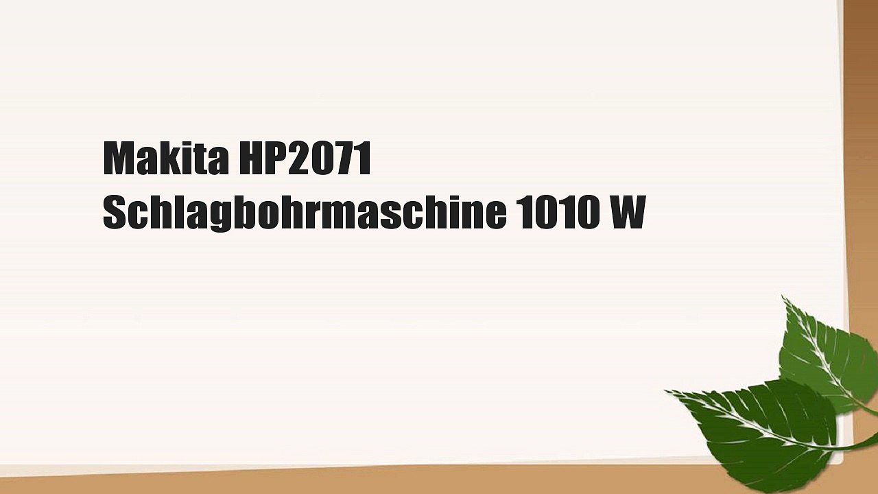 Makita HP2071 Schlagbohrmaschine 1010 W