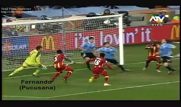 Uruguay vs Ghana Sudáfrica 2010 (Goles, Última jugada, Penal errado, Definición por penales)