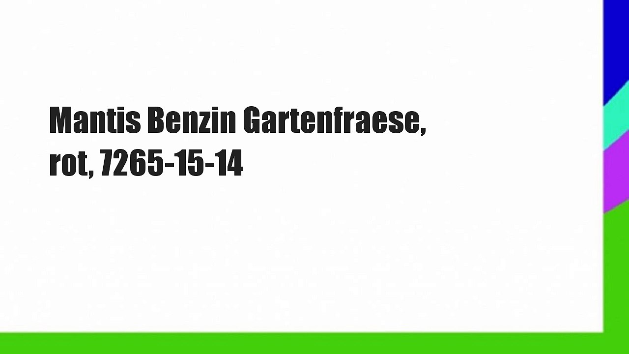 Mantis Benzin Gartenfraese, rot, 7265-15-14