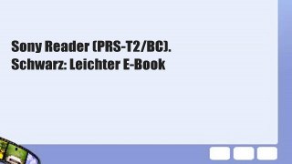 Sony Reader (PRS-T2/BC). Schwarz: Leichter E-Book
