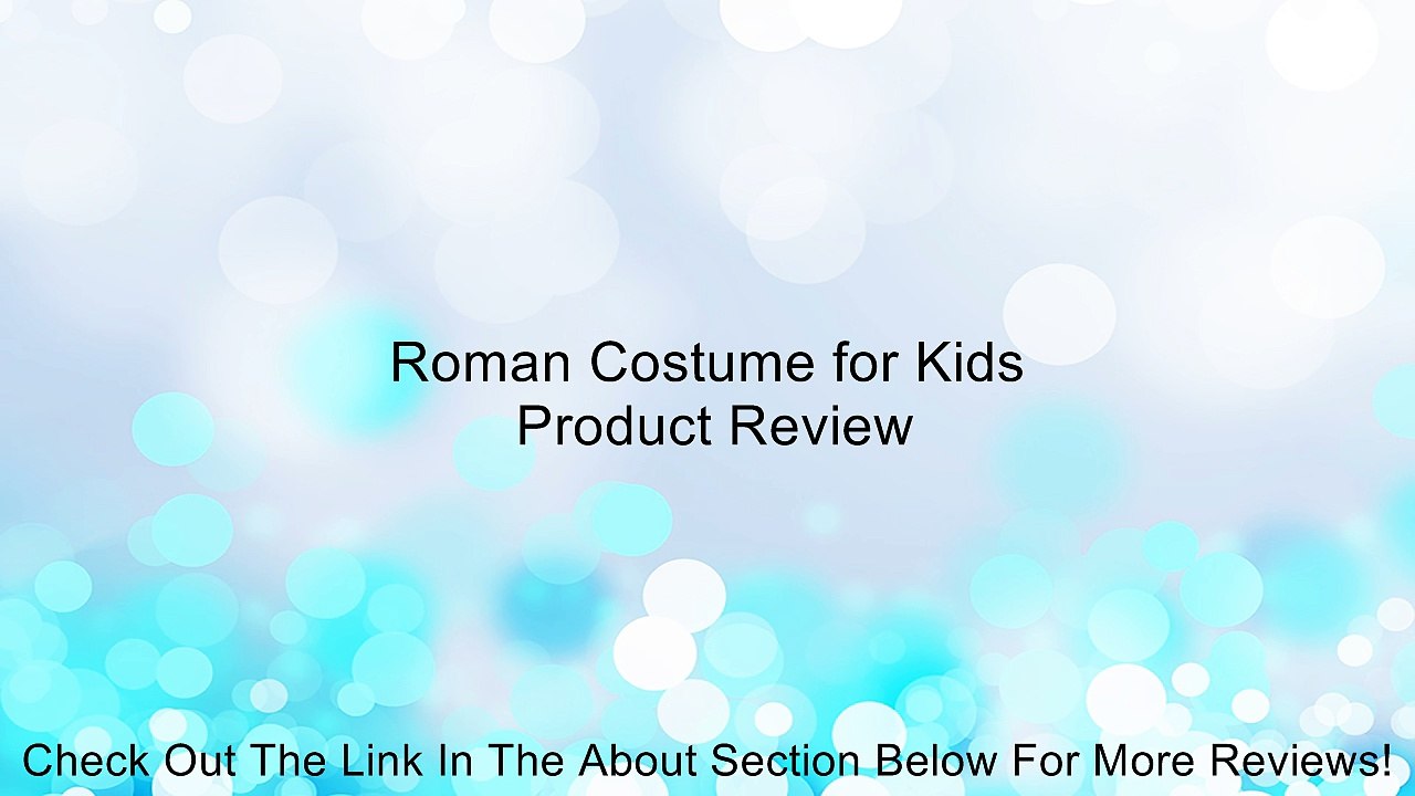 Roman Costume for Kids Review