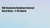 WD Elements Desktop External Hard Drive - 2 TB (black