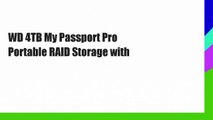 WD 4TB My Passport Pro Portable RAID Storage with