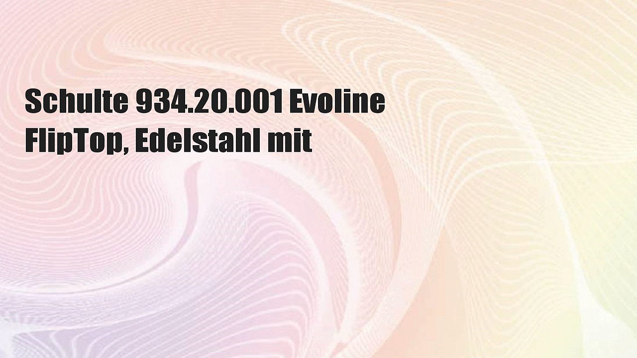 Schulte 934.20.001 Evoline FlipTop, Edelstahl mit