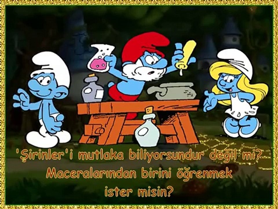 Çocuklara Masallar-8) Şirinler (Yazılı ve Sesli...