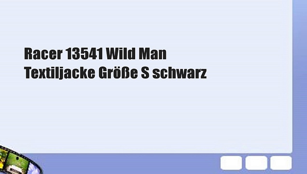 Racer 13541 Wild Man Textiljacke Größe S schwarz