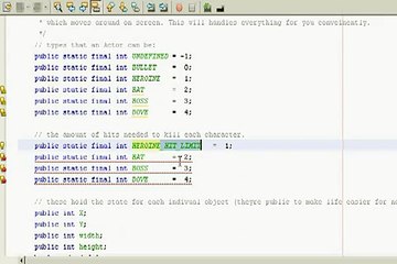 How games are made -a game programming video (netbeans, j2me, speeded up)