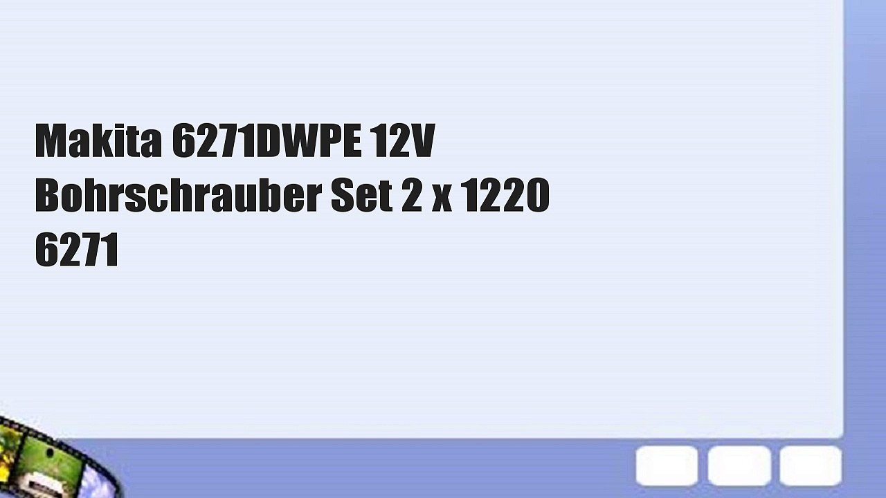 Makita 6271DWPE 12V Bohrschrauber Set 2 x 1220 6271