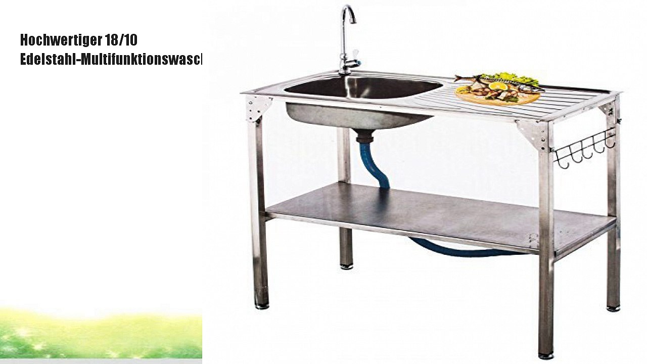 Hochwertiger 18/10 Edelstahl-Multifunktionswaschtisch