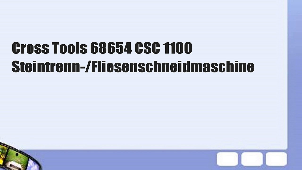 Cross Tools 68654 CSC 1100 Steintrenn-/Fliesenschneidmaschine