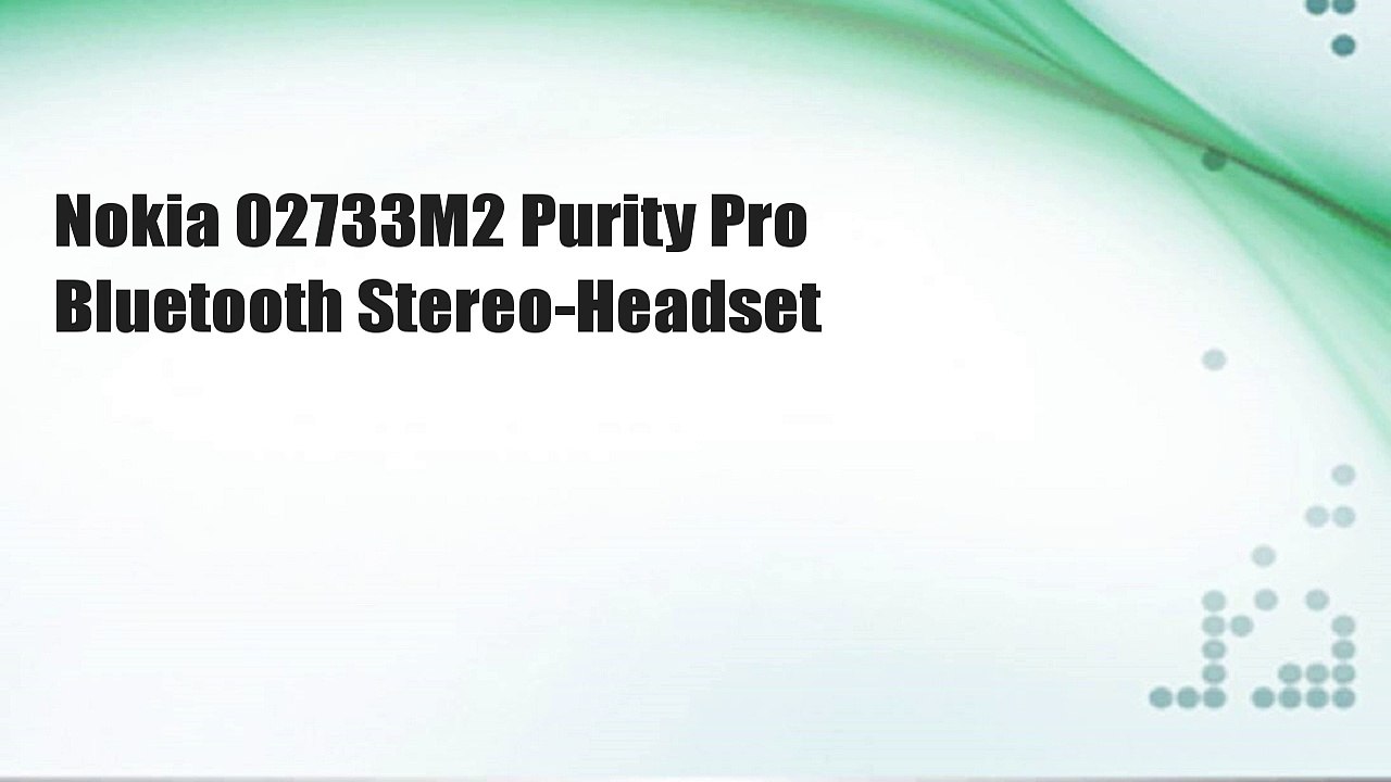 Nokia 02733M2 Purity Pro Bluetooth Stereo-Headset