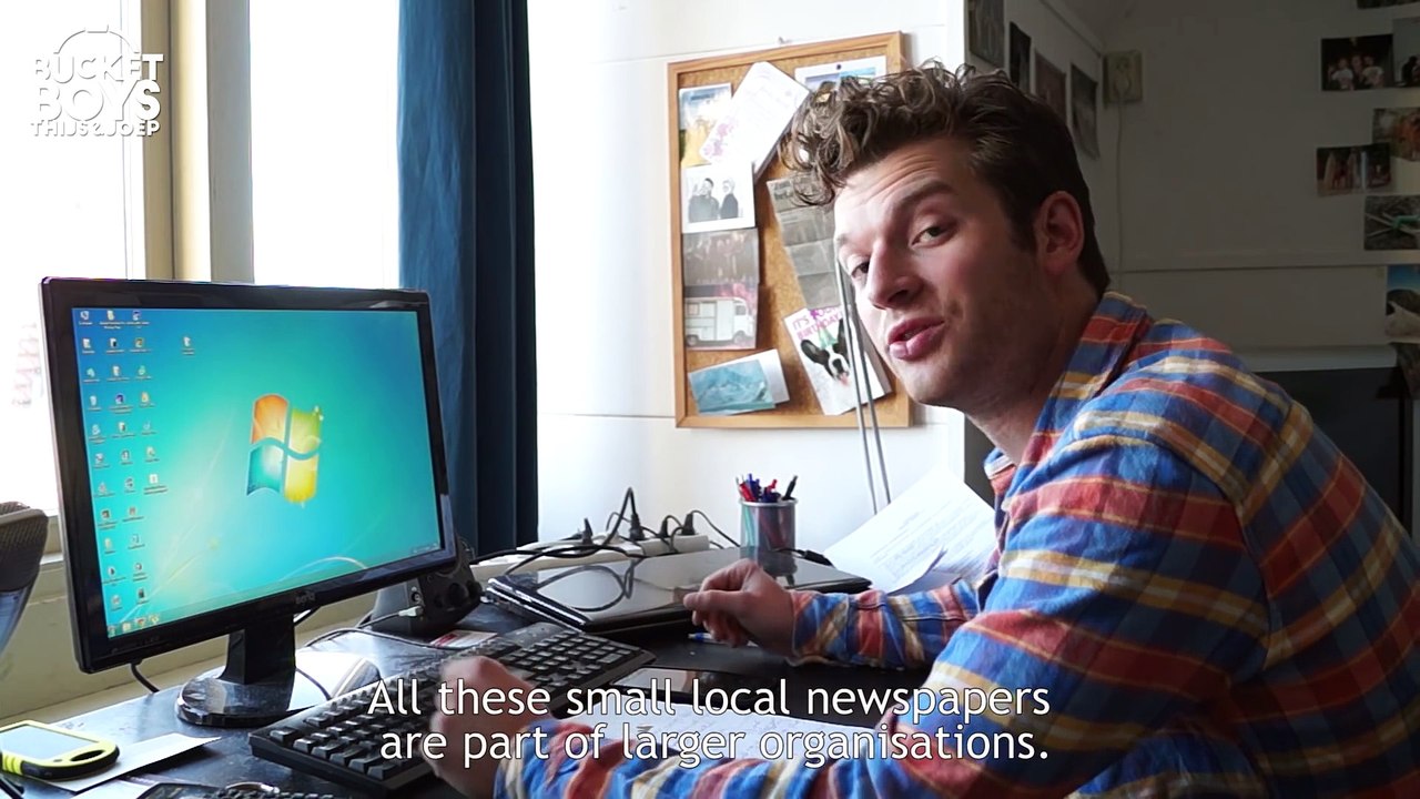 Local Newspaper Prank - Bucket Boys #pretending to be famous!