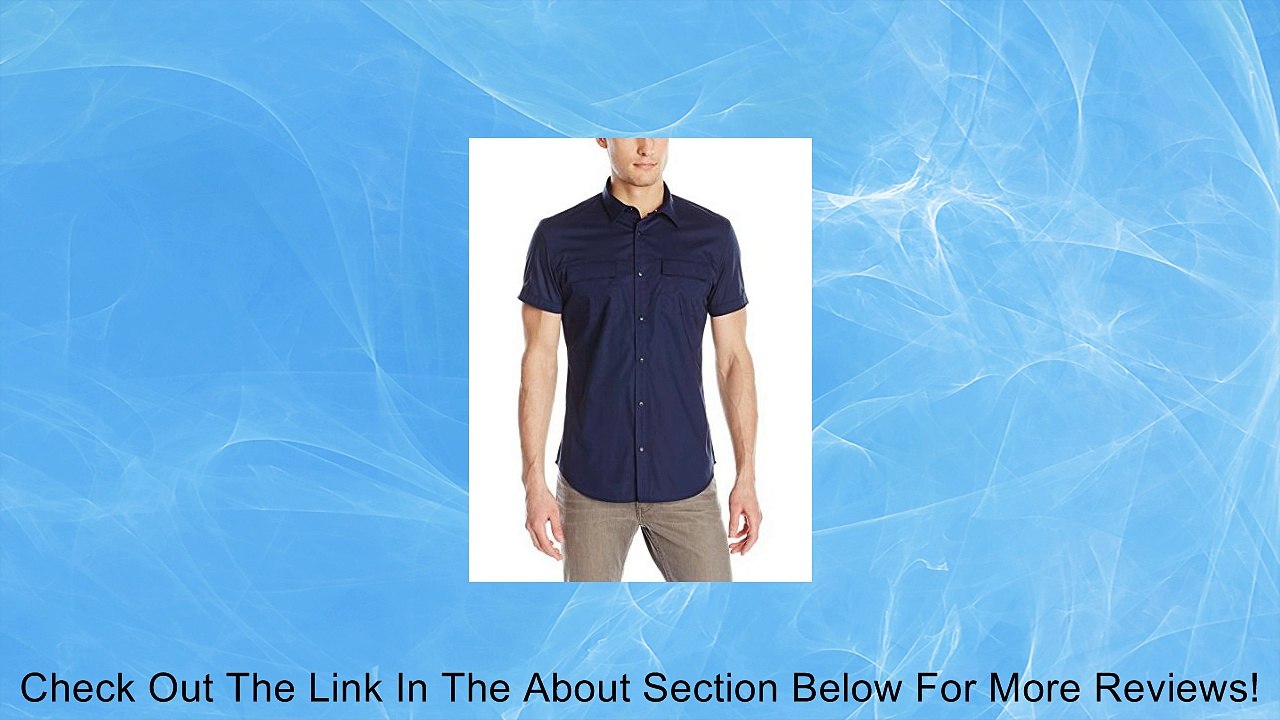 Calvin Klein Men's Solid Stretch Short Sleeve Woven Shirt Review