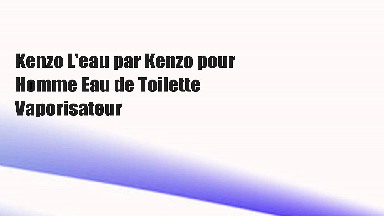 Kenzo L'eau par Kenzo pour Homme Eau de Toilette Vaporisateur