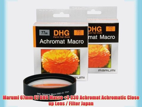 Marumi 67mm 67 DHG Macro 3 330 Achromat Achromatic Close up Lens / Filter Japan