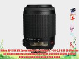 Nikon AF-S DX VR (Vibration Reduction) Zoom Nikkor 55-200mm f4.0-5.6 G IF -ED Lens With Nikon