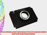 4 x 5 Large Format Moveable Adapter Plate for Canon EOS 1D 1Ds 1D Mark II 1Ds Mark II 1D Mark