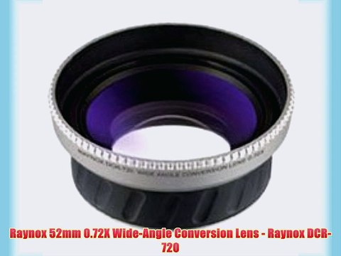 Raynox 52mm 0.72X Wide-Angle Conversion Lens - Raynox DCR-720