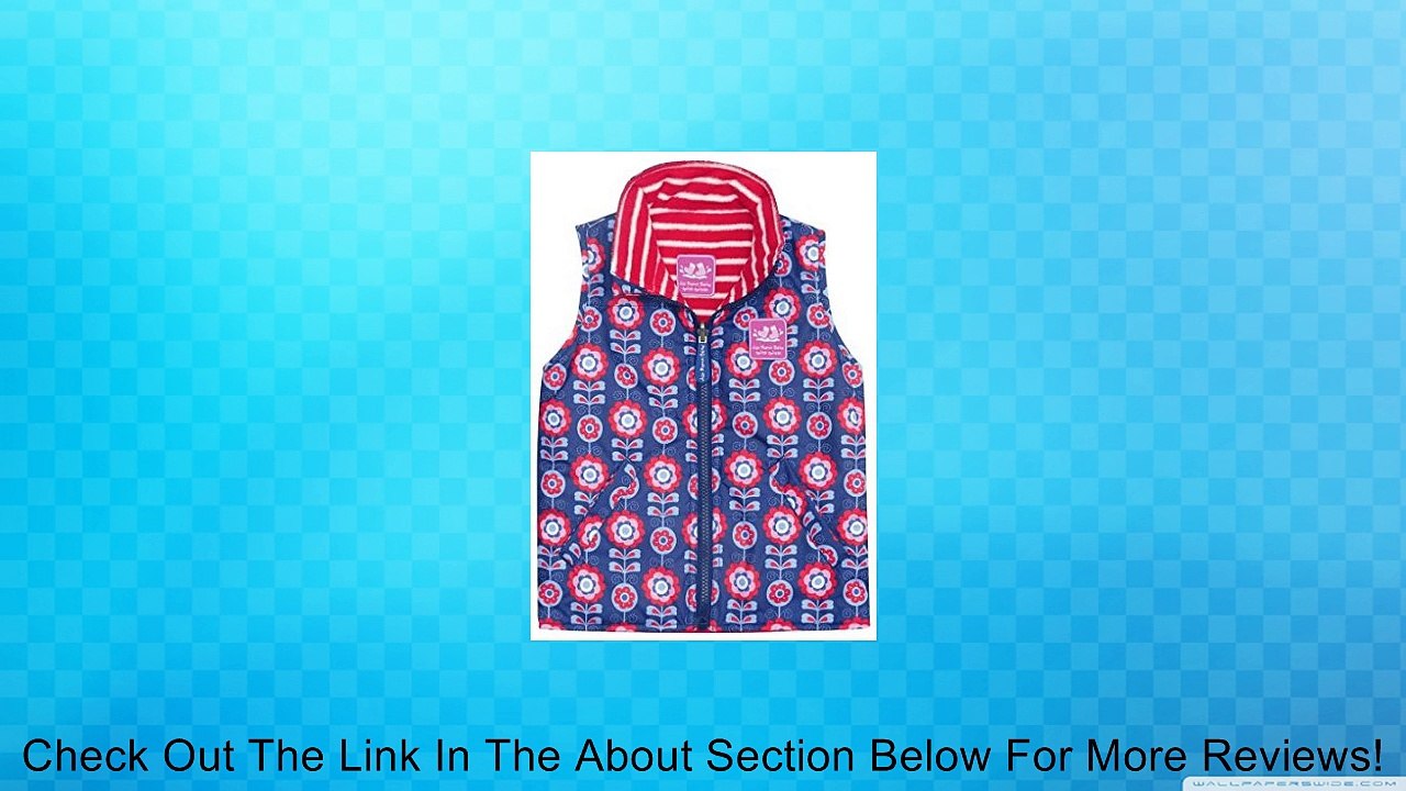 JoJo Maman Bebe Baby Girls' Fleece Lined Gilet (Baby) - Floral - 12-18 Months Review